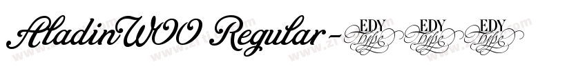 AladinW00 Regular字体转换 AladinW00 Regular字体转换